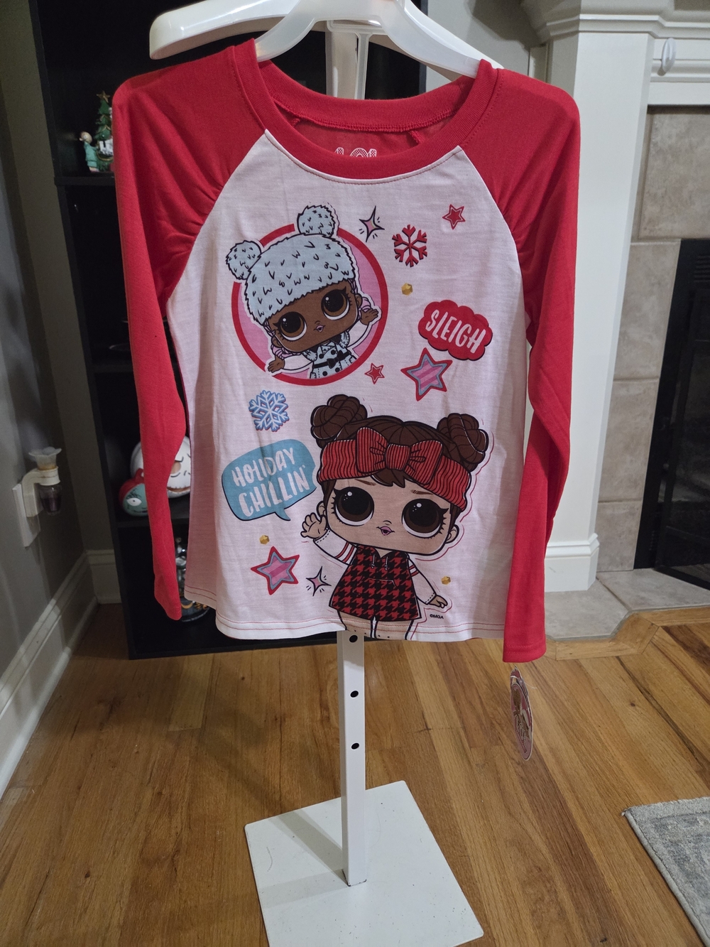 L.O.L. Surprise! Red & White Long-Sleeve Holiday Pj Set
